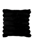 Black Faux Fur Scatter Cushion - 50X50 Black