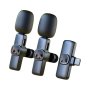 Type-c Dual Wireless Lavalier Microphones Compatible With Android & Ios