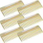Giorgio G30 Large 5.75 Inch Hair Detangling Comb Wide Teeth For Thick Curly Wavy Hair. Long Hairs Detangler Comb For Wet And Dry