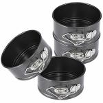 Hiware 4-INCH MINI Springform Pan Set - 4 Piece Small Nonstick Cheesecake Pan For MINI Cheesecakes Pizzas And Quiches