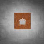 Kitchen Sign D02 - Rust - Powder Coated Aluminum