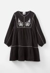 Cotton On Corra Long Sleeve Dress - Black embroidery