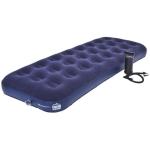 Single Flocked Airbed And Pump