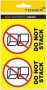 Freight Label Sheets - Do Not Stack 210 X 117MM 30 Labels