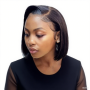 8IN Bob Wig Straight 13X4 Brazilian Hair Glueless Lace Wig