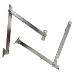 Metallic Folding Hinge Stay Set 2 Piece Nickle Plated
