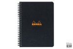 Rhodia Spiral Bound Pad A5 – Black – Grid
