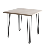 Caf Table Square - Oak Water-based Matte