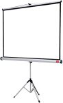 Nobo Flexible Projection Screen Tripod Lightweight Pop-up Matte White Projector Surface With Stand Portable & Free Standing 2000