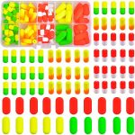 Foam Floats Pompano Rigs For Surf Fishing Making Kit - Oval Cylinder Snell Float Beads With Tackle Box For Trout Catfish Walleye