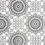 Mosaic Black Fabric Per Meter