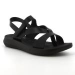 Pierre Cardin Satin Flat Sandals - Black - 9