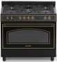 ELBA 90CM Black 5 Burner Gas/electric Rustic Stove - 04/9S4EX937KB