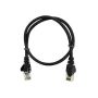 Linkbasic 50CM Utp CAT5E Flylead Black