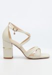 Caf 1 Block Heel - Bone