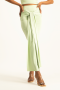 Savannah Wrap Tie Detail Skirt - Smoke Green - XS