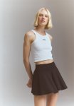 Drymove Circle-cut Tennis Skirt - Black
