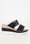 WILD3 Mule Wedge Heel - Black