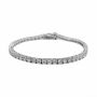 Claw Setting Tennis Bracelet With Cubic Zirconia Stones - 3MM