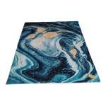 Smte 200CM By 150CM Modern 3D Geometric Design Area Rug A19 With Smte Keyring With Keychain
