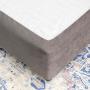 Faux Suede Bed Base Wrap Castlerock - King XL