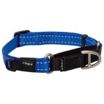 Rogz Utility Control Web Medium Dog Collar - Blue Reflective Waggs Online Pet Shop