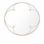 Sophia Round Wall Mirror - Antique White Frame - Modern Minimalist Design