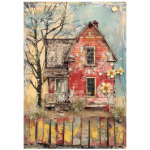 Deco Print Whimsical House