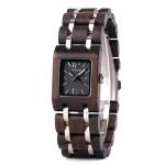 Elegant Square Dial Women's Wooden Watch - S03-1