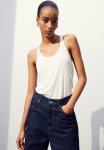Lyocell Vest Top - White