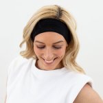 Silicone Non-slip Head Band - Black