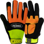 Maxmax Engine Man Gloves - Orange/black/lime / 12