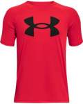Boys' Ua Tech Big Logo Short Sleeve - RED-600 Yxl