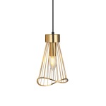 Sensu Metal Pendant Light Gold Or Black - Black