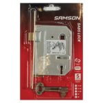 Samson Lock Body 2 Lever Sabs - Brass Plated - Mica Online