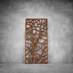 Laser Cut Screen - Design 051 - 2900 X 1400 X 20 Rust Coat Outdoor