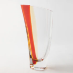 Krosno - Red And Orange Vase Large 34CM H X 17CM W X 15CM W
