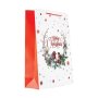 Gift Bag Christmas Large White Snow