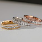 1PC 316 Stainless Steel Shiny Ring Inlaid Cubic Zirconia Ring Suitable For Men Wearing
