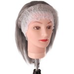 Disposable Non-woven Stretch Headbands White 50 PACK