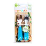 Munchkin Raise Fork & Spoon Set Assorted - Blue