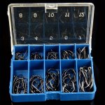 100PCS Fishing Hook Set With Storage Box - Durable Reusable Carbon Steel Hooks For Freshwater & Saltwater Angling