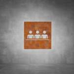 Meeting Room boardroom Sign D03 - Rust - Powder Coated Aluminum