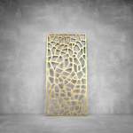 Laser Cut Screen - Design 101 - 1040 X 535 X 20 Matt Silver Indoor