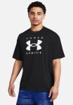 Under Armour Ua M Hw Os Branded Ss - Black & White