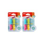 Pencil Grip Green Yellow Blue Pink 8 Pcs