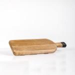 Mango Wood Rectangular Paddle Board Black Handle