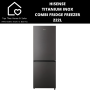 Hisense Titanium Inox Combi Fridge Freezer - 222L