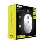 Port Wireless Silent 3600DPI 3 Button USB And Type-c Dongle Mouse – White