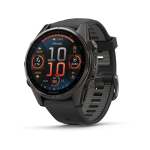 Garmin Fenix 8 - 43MM - Amoled Sapphire - Carbon Grey Dlc Titanium With Black pebble Grey Band